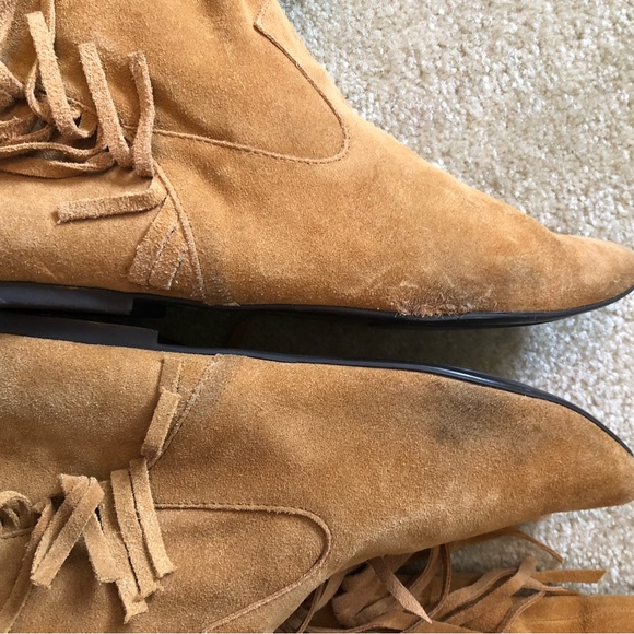 Tall Sam Edelman suede fringe boots - Picture 6 of 9